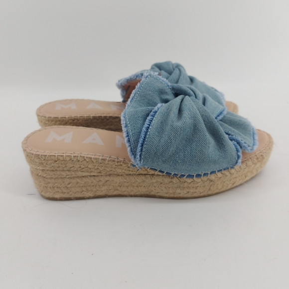 Manebí San Francisco Denim Wedge Slide - Picture 3 of 8